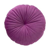 Kussen velvet rond - paars - ø45 cm Kussen velvet rond - paars - ø45 cm