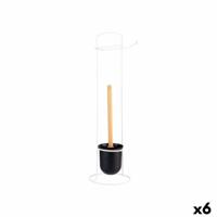 Toiletrolhouder Wit Metaal Bamboe 17 x 57 x 16,5 cm (6 Stuks)