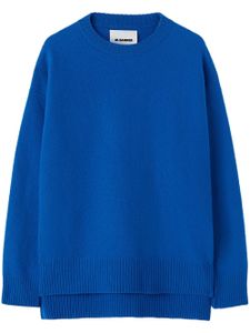 Jil Sander pull en laine à col rond - Bleu