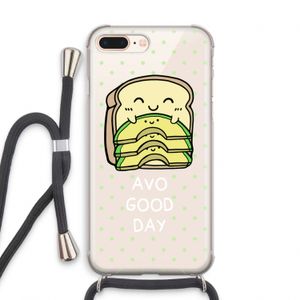 Avo Good Day: iPhone 8 Plus Transparant Hoesje met koord