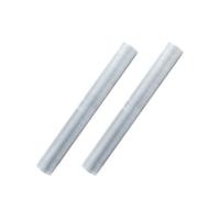 Decoratie organza stof - 2x rollen - glans - zilver - 36 cm x 9 meter - Bruiloft - Knutselen - Hobby