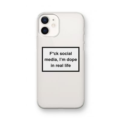 I'm dope: iPhone 12 mini Transparant Hoesje