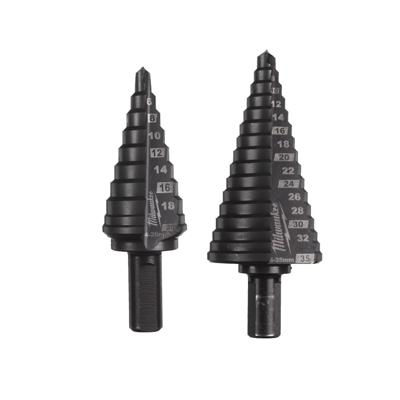 Milwaukee Cobalt step drill set (2pc) Stappenboren set Cobalt (2 stuks) - 48899398