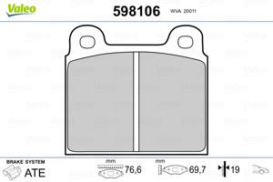 Valeo Remblokset 598106