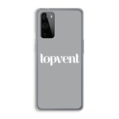 Topvent Grijs Wit: OnePlus 9 Pro Transparant Hoesje