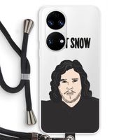 Let It Snow: Huawei P50 Transparant Hoesje met koord