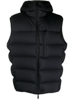 Moncler gilet matelassé à capuche - Noir - thumbnail