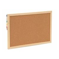 Prikbord/memobord van kurk inclusief punaises 22 x 30 cm   -