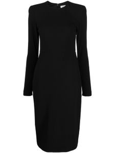 Victoria Beckham robe ajustée à encolure ronde - Noir