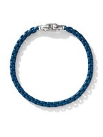 David Yurman bracelet Box Chain en argent sterling - Bleu - thumbnail