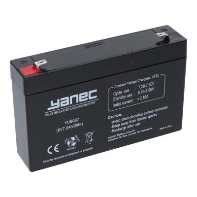 YANEC loodaccu 6v 7.2ah
