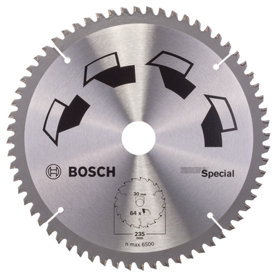 Bosch Accessoires Cirkelzaagblad Special 235X2X30/T64 - 2609256895