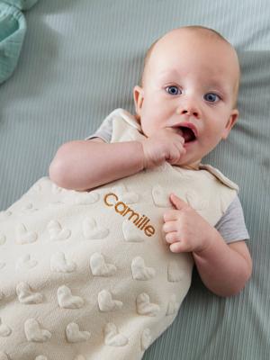 Speciale zomerse trappelzak COEURS beige