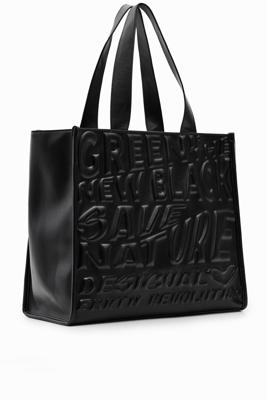 Shoppertas met teksten - BLACK - U
