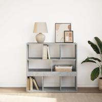 Boekenkast/kamerscherm 100x33x94,5 cm betongrijs