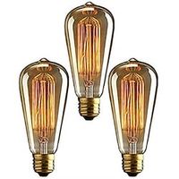 3 stks 40 w edison vintage gloeilamp dimbare e26 e27 st64 kandelaar filament amber warm wit voor verlichting armatuur 220-240 v Lightinthebox