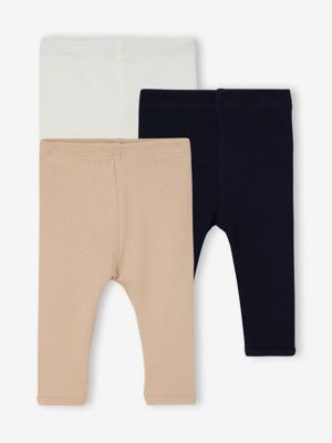 Set van 3 leggings baby babypakje ecru