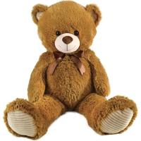 Bruine Teddybeer met Strik +/- 100 cm - PLANET PLUCH - Prachtige zachte pluche beer van 1 meter.