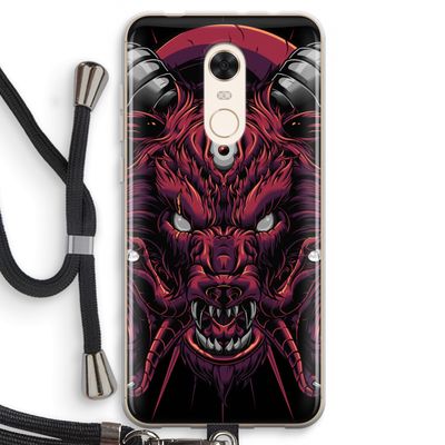 Hell Hound and Serpents: Xiaomi Redmi 5 Transparant Hoesje met koord