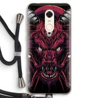 Hell Hound and Serpents: Xiaomi Redmi 5 Transparant Hoesje met koord