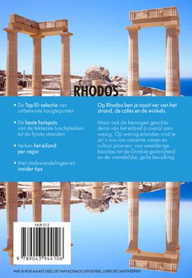 Reisgids Wat & Hoe Stedentrip Rhodos | Kosmos Uitgevers
