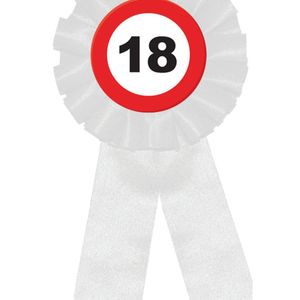 Rozet Verkeersbord 18 Jaar