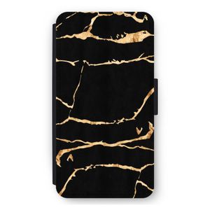 Gouden marmer: iPhone 12 mini Flip Hoesje
