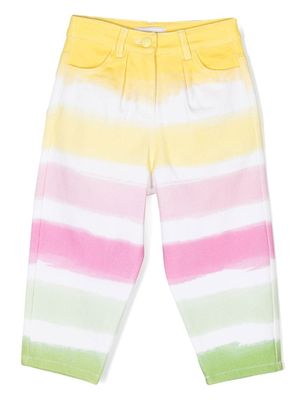 Monnalisa Gestreepte broek - Geel