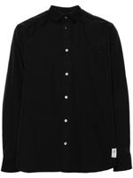 sacai chemise en popeline à logo brodé - Noir - thumbnail