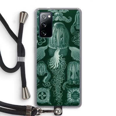 Haeckel Cubomedusae: Samsung Galaxy S20 FE / S20 FE 5G Transparant Hoesje met koord