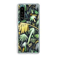 Tropical Palms Dark: Sony Xperia 5 III Transparant Hoesje