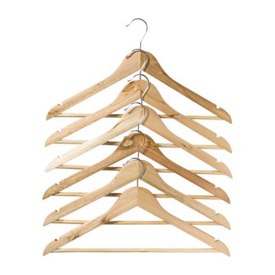 Kledinghangers - hout - set van 6