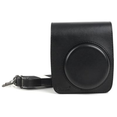PU leder Camera tas voor FUJIFILM Instax Mini 90 Camera met verstelbare schouder Strap(Black)