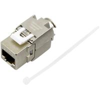 TRU COMPONENTS RJ45-koppeling, Cat. 6a 93038C362 Koppeling, recht Aantal polen 8 Metaal 1 stuk(s)