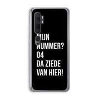 Da ziede van hier - Zwart: Xiaomi Mi Note 10 Pro Transparant Hoesje
