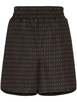 FENDI short à logo FF - Marron