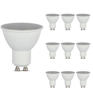 Set van 10 GU10 LED lampen - 4,5 Watt - 4000K (vervangt 35W)