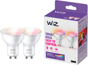 WiZ Smart Spot 2-pack - Gekleurd en Wit Licht - GU10