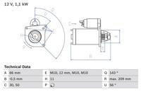 Bosch Starter 0 986 025 390