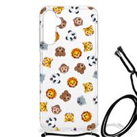 Doorzichtige Silicone Hoesje voor Samsung Galaxy A14 5G Dieren Emojis