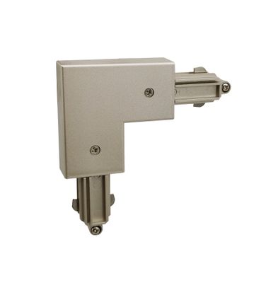 HighLight railsysteem Track 1 fase hoekstuk rechts RVS - zilver