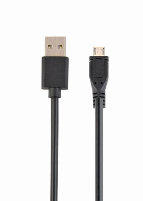 Gembird CC-MUSB2D-1M USB-kabel USB 2.0 USB A Micro-USB A Zwart