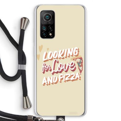 Pizza is the answer: Xiaomi Mi 10T 5G Transparant Hoesje met koord