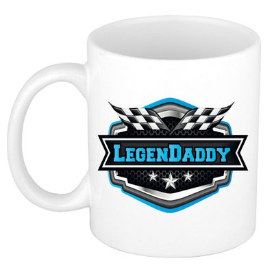 Vader/papa cadeau mok - Legendaddy - blauw - 300 ml - vaderdag/verjaardag Vader/papa cadeau mok - Legendaddy - blauw - 300 ml - vaderdag/verjaardag