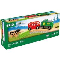 Brio Boerderijtrein op batterijen - houten circuit