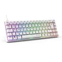 Gamingtoetsenbord - The G-Lab - KEYZ TITAN - Mechanisch (rode schakelaar) - Bedraad - RGB - Wit
