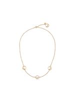 FENDI short logo charm necklace - Métallisé