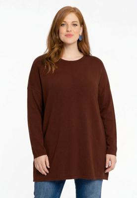 Yoek Trui vierkant cashmere | Bruin | Maat 38/40