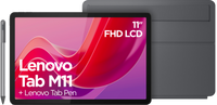 Lenovo Tab M11 11 inch 128GB Wifi Grijs + Book Case Grijs - thumbnail