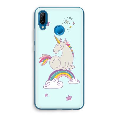 Regenboog eenhoorn: Huawei P20 Lite Transparant Hoesje
